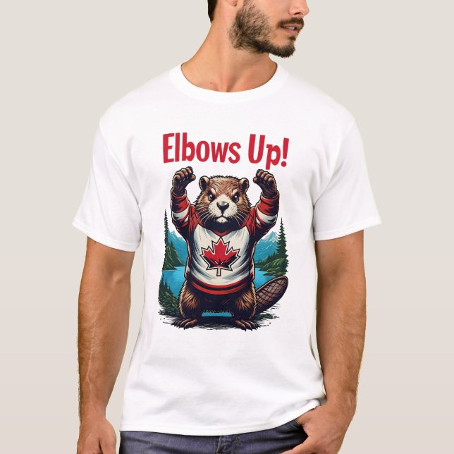 Camiseta Elbows Up Canadá (Frente)