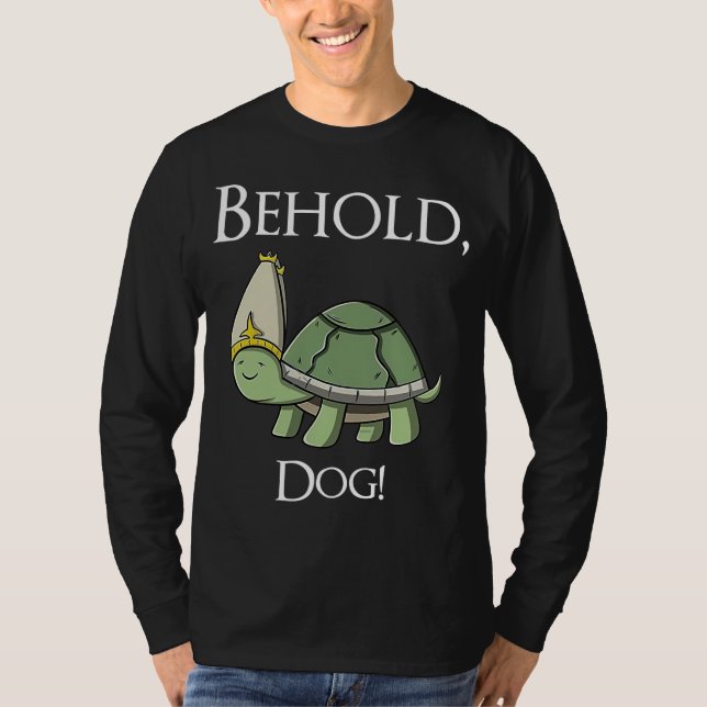 Camiseta Elden Ring Praise The Dog Behold Dog Meme (Frente)