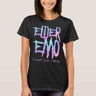 Camiseta Elder Emo, não foi só uma fase - Gótico Engraçado 