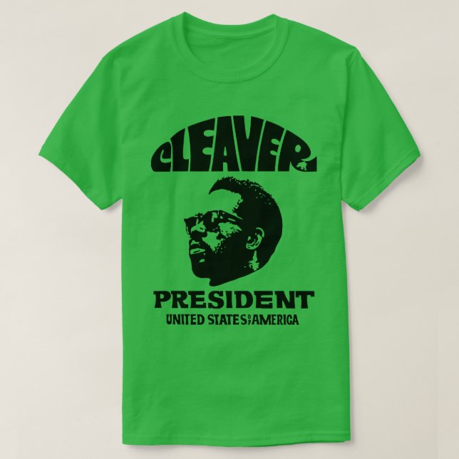 Camiseta Eldridge Cleaver para Partido Vintage (Frente do Design)