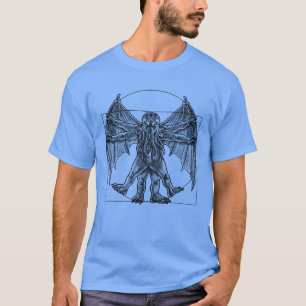 Camiseta Eldritch Harmony: Cthulhu Awakens em Vitruviano