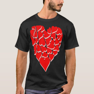 CAMISETA ELE ADORA CORAÇÕES DE PARCEIRO DE DIA DE OS NAMORA