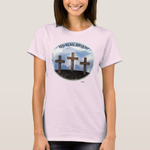 Camiseta Ele Aumentou 3 Cruzes Enroscadas