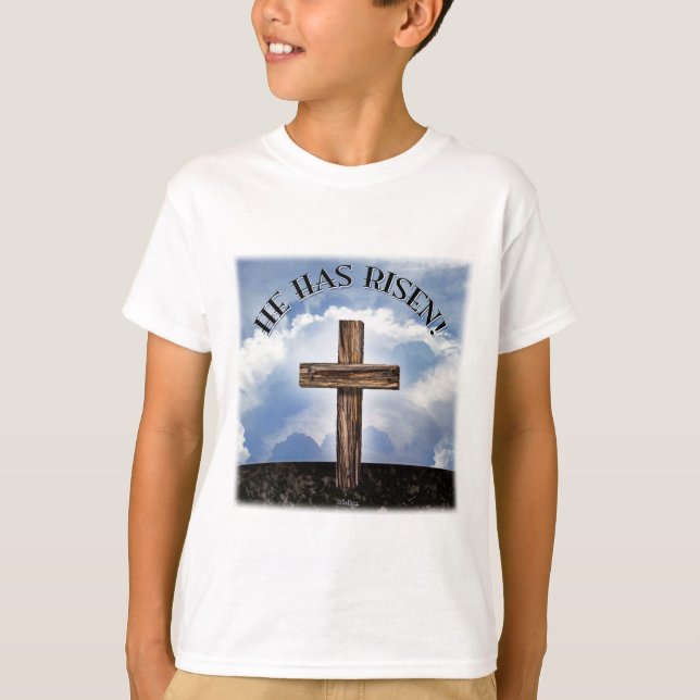 Camiseta Ele Aumentou O Céu Cruzado (Frente)