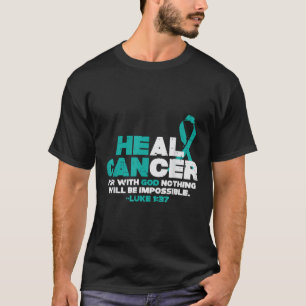 Camiseta Ele Consegue Curar O Cancer Deus Câncer de ovário 
