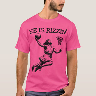 Camiseta Ele É Engraçado Jesus Jogando Basquete Chris