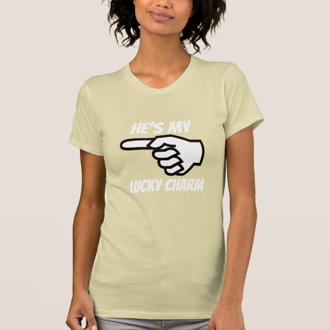 Camiseta Ele é meu amuleto da sorte (Frente)