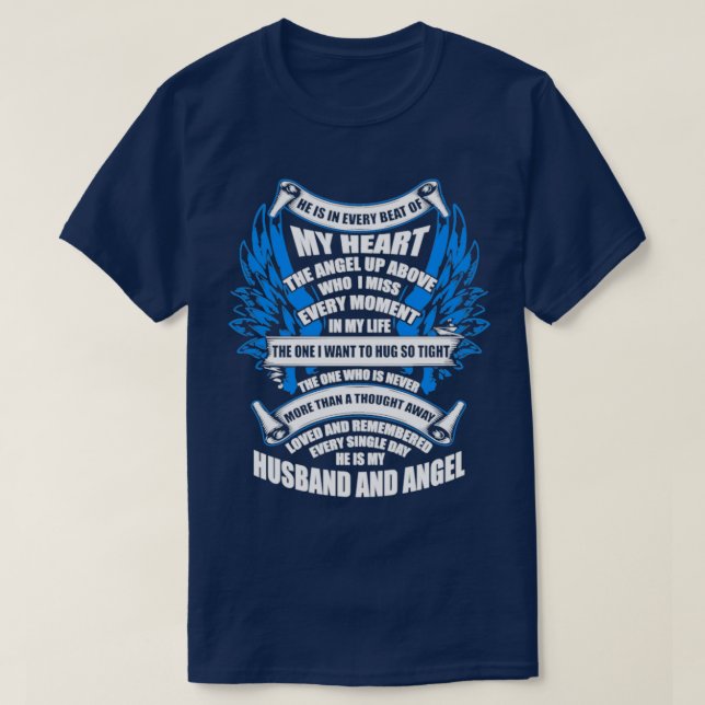 Camiseta Ele É Meu Marido E Angel (Frente do Design)