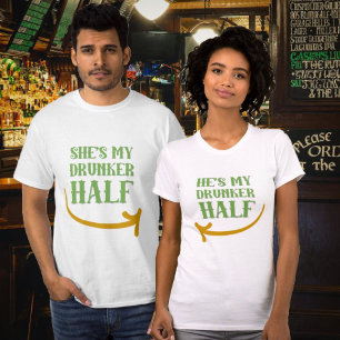 Camiseta Ele é minha Rua de meia casal bêbada.