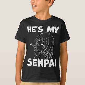 Camiseta Ele é o meu Casal de anime engraçado de senpai, Gi
