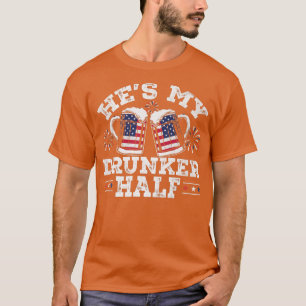 Camiseta Ele é o meu Casal de Cerveja Engraçado, que combin