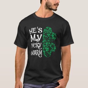 Camiseta Ele é o meu Casal de Shamrock amrock feliz