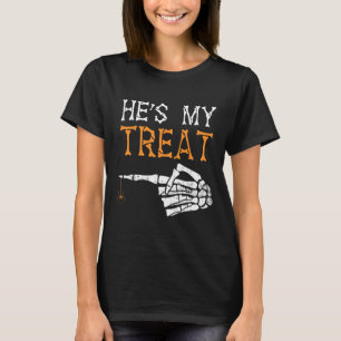 Camiseta Ele é o meu Casal de Skeleton Correspondente ao Ca
