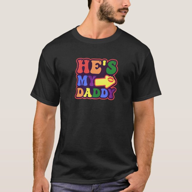 Camiseta Ele É O Meu Pai Gay Pai (Frente)