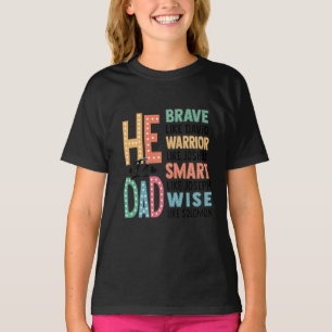 Camiseta Ele é Pai - corajoso, sábio e forte