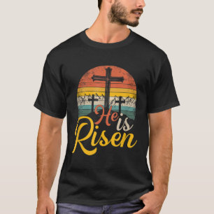 Camiseta Ele É Risen Christian Páscoa Jesus