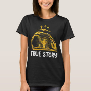 Camiseta Ele É Risen Cruzando Jesus Cristãos do Dia da Pásc