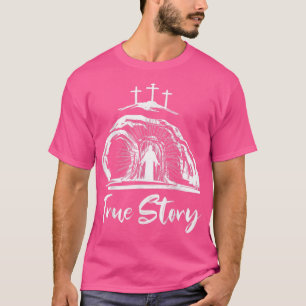 Camiseta Ele É Risen Cruzando Jesus Cristãos do Dia da Pásc
