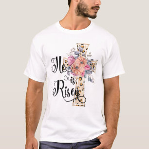 Camiseta Ele É Risen, Garotas Cristãs E Bonitas Mãe Dão Jes