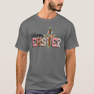 Camiseta Ele É Risen Jesus Felz pascoa Cristão Floral Fa