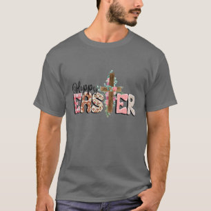 Camiseta Ele É Risen Jesus Felz pascoa Cristão Floral Fa