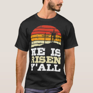 Camiseta Ele É Risen Jesus Felz pascoa Cruzado Cristão Fa