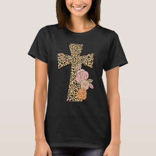 Camiseta Ele É Risen Leopard Rainbow Christian Jesus Feliz