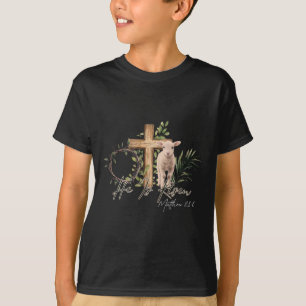 Camiseta Ele É Risen Ovelino Cruzando Jesus Gosto Cristão