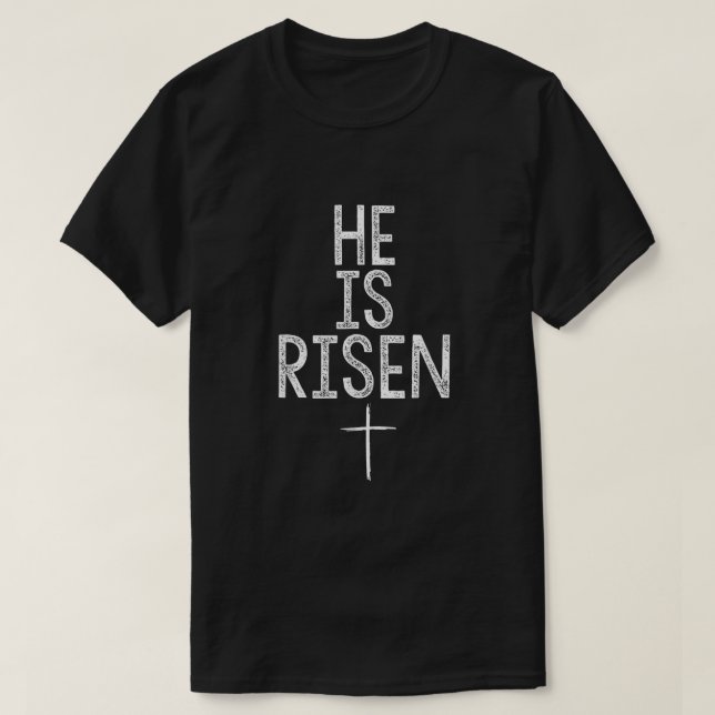 Camiseta Ele É Risen, Páscoa Bonita Atravessa Jesus Vivo Ig (Frente do Design)