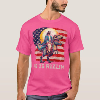 Camiseta Ele É Rizzen Jesus Tem O Retro Christian Dino