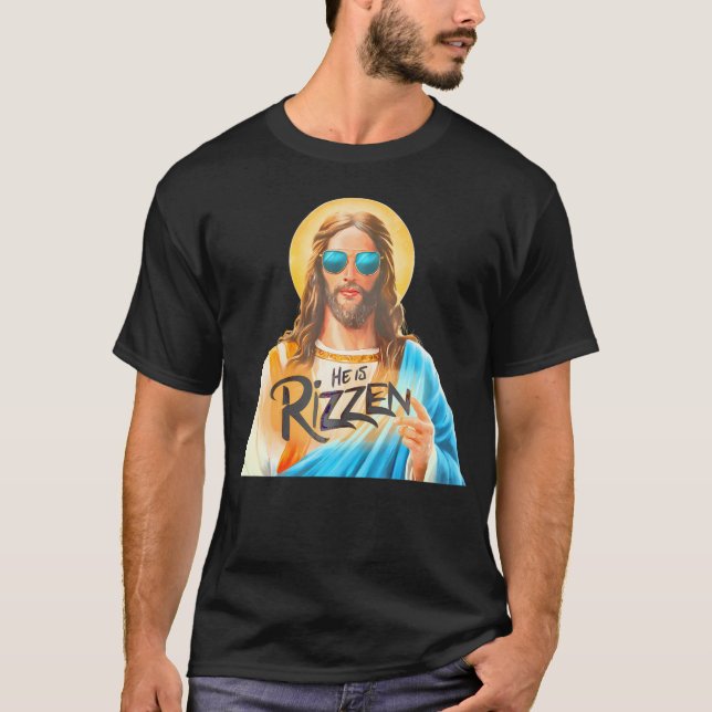 Camiseta Ele É Rizzen Jesus Tem Religião Cristã Rizzen (Frente)