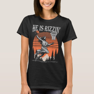 Camiseta Ele É Rizzin Engraçado Jesus Sketll Páscoa Cristão