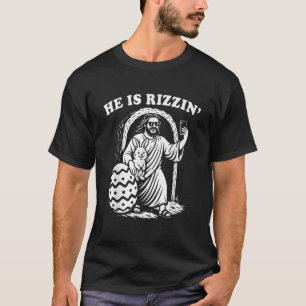 Camiseta Ele É Rizzin Engraçado Rizz Páscoa Meme