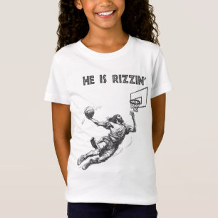 Camiseta Ele É Rizzin Risen Páscoa Cristão de Basquete