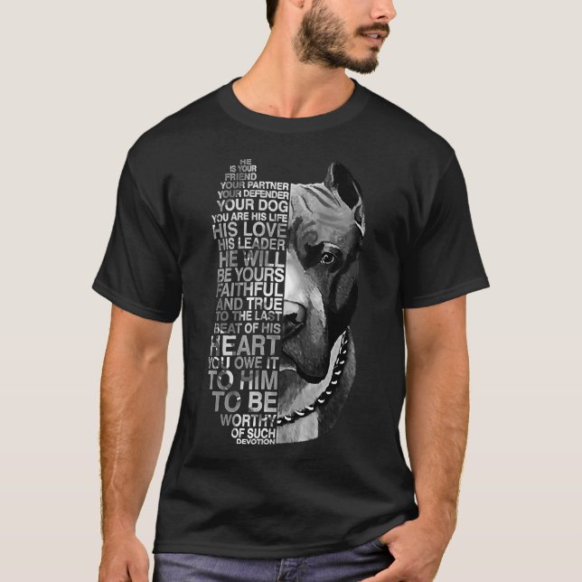 Camiseta Ele É Seu Amigo Seu Parceiro Seu Cachorro. (Frente)