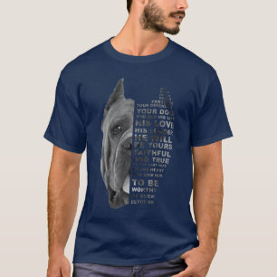 Camiseta Ele é Seu Amigo Seu Parceiro Seu Cão Cane Corso