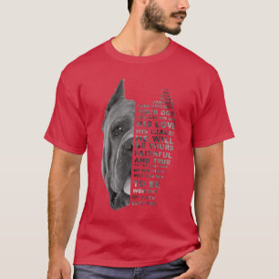 Camiseta Ele é Seu Amigo Seu Parceiro Seu Cão Cane Corso