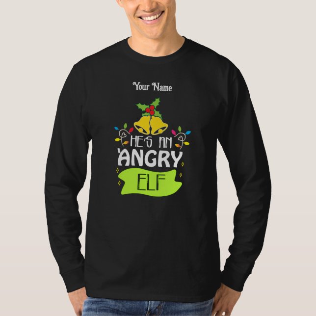 Camiseta Ele É Um Elf Irritado (Frente)