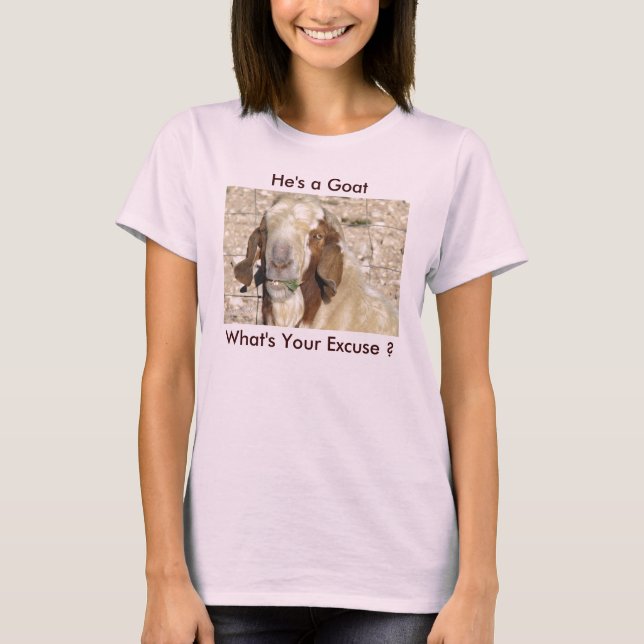Camiseta Ele é um Goat-customize (Frente)