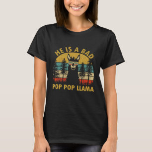 Camiseta Ele É Um Llama Pop Pop Ruim Ideias