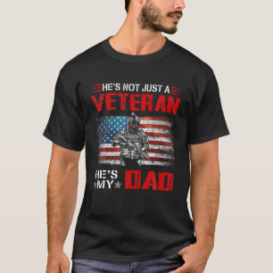 Camiseta Ele é um VETERANO. Ele é meu PAI Vetores de Band