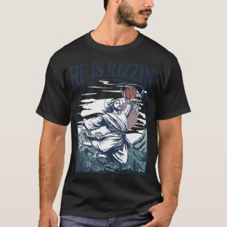 Camiseta Ele Está Arriscado Jesus Fé Cristã Cesta Religiosa
