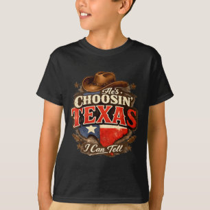 Camiseta Ele está escolhendo texas eu posso dizer Ele está