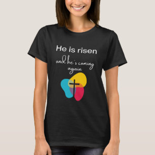 Camiseta ele está levantado e voltará