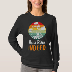 Camiseta Ele Está Riscado, Na Verdade, No Dia Da Páscoa Da