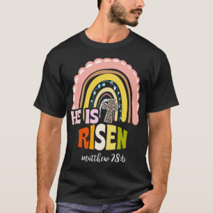 Camiseta Ele Está Riscado Por Páscoa De Corda Religiosa Do 