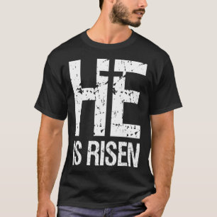 Camiseta Ele Está Risen - Fé Cristã - Páscoa de Jesus Crist
