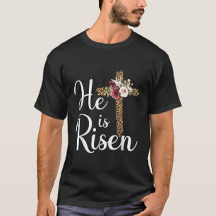 Camiseta Ele Está Risen Jesus Cristo Cruzar Páscoa Domingo