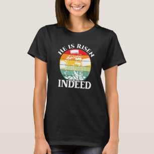 Camiseta Ele Está Risen Na Verdade Páscoa Retroativa Dia 4