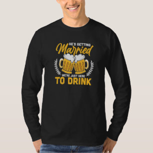 Camiseta Ele Está Se Casando Despedida de Solteiro dos Pad